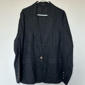 Gorgeous Quince Black Linen Blazer